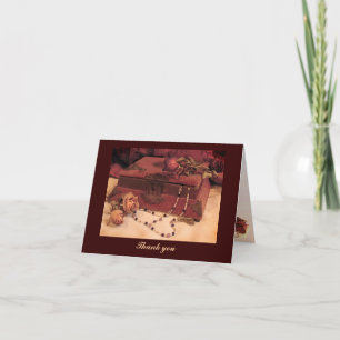 Cartão De Agradecimento Jewelry Box Obrigado
