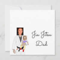 Jiu Jitsu Dad Custom Photos and Handwritten Text