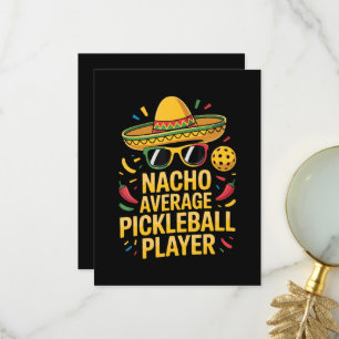 Cartão De Agradecimento Jogador de pickleball não médio
