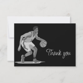Cartão De Agradecimento Jogo de Basquete Obrigado