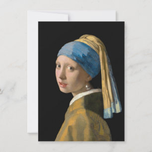Cartão De Agradecimento Johannes Vermeer - Rapariga com um Ouriço de Pér