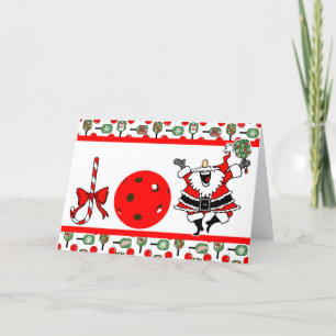 Cartão De Agradecimento Joy Joy Papais noeis de Natal Pickleball Paddles