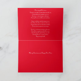 Cartão De Agradecimento Joy Poesia de Natal