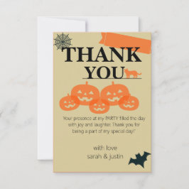 Cartão De Agradecimento Junte-se a nós para um Spooktacular Bash de Hallow