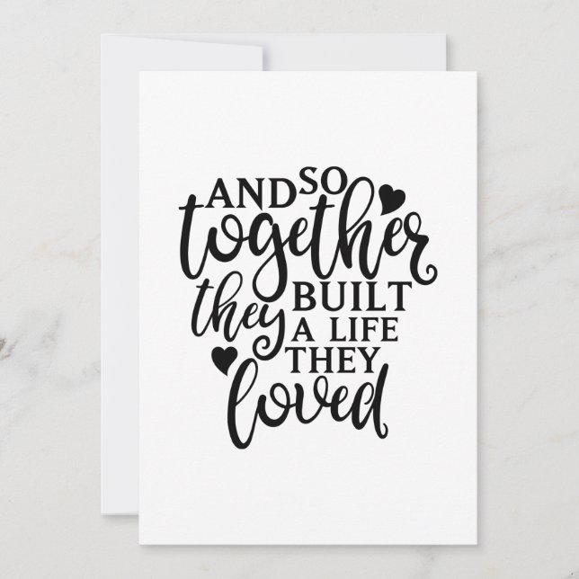 Cartão De Agradecimento Juntos Eles Construíram Ideias De Reunião Familiar (Frente)