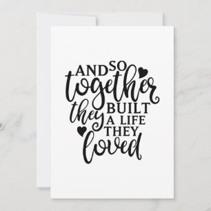 Cartão De Agradecimento Juntos Eles Construíram Ideias De Reunião Familiar