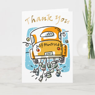 Cartão De Agradecimento Just Married Thank You Card (2B)