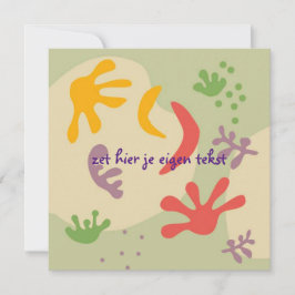 Cartão De Agradecimento kaart bedankt met abstracte bloem 