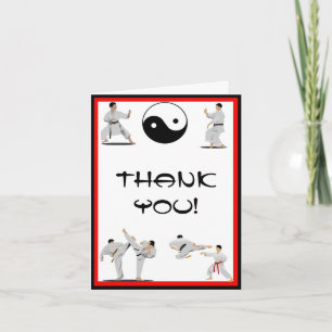 Cartão De Agradecimento Karate Thank You Note Card