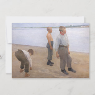 Cartão De Agradecimento Károly Ferenczy - Meninos Jogando Pedras