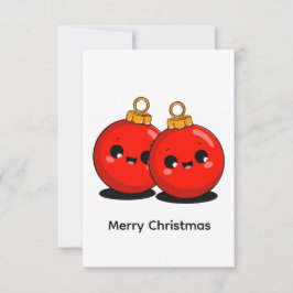 Cartão De Agradecimento Kawaii Natal – Férias Mínimas