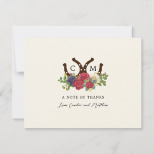 Cartão De Agradecimento Kentucky Derby Inspirou o Casamento