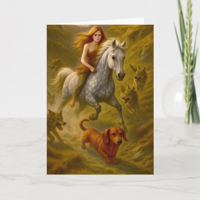 Cartão De Agradecimento Kermie, Nellie e Charlie andando nos casais (Frente)