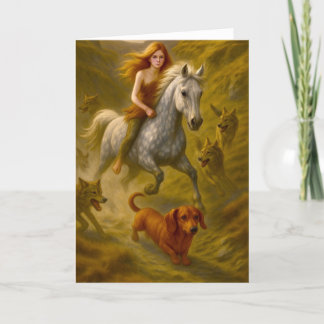 Cartão De Agradecimento Kermie, Nellie e Charlie andando nos casais