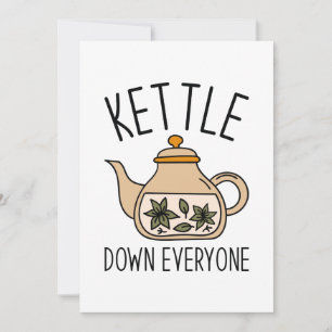 Cartão De Agradecimento Kettle Abaixe Todos