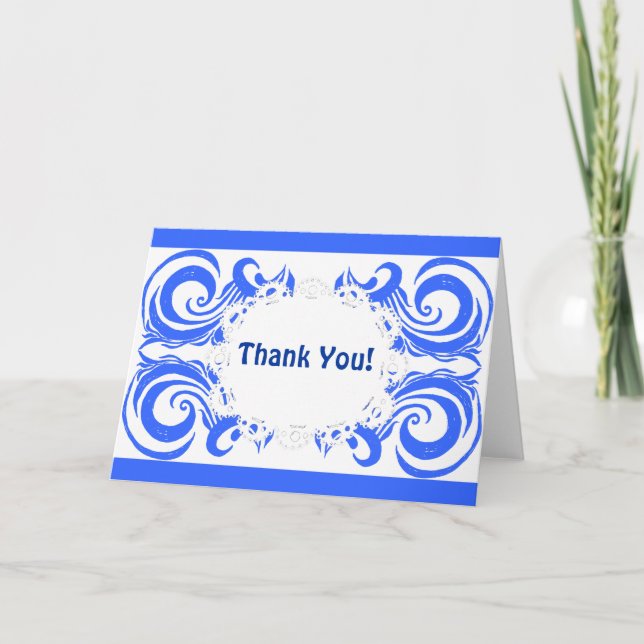 Cartão De Agradecimento Khokhloma Exotique (Frente)