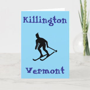 Cartão De Agradecimento Killington, VT Skiing (Vermont Ski Town)