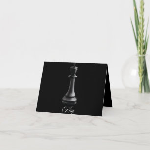 Cartão De Agradecimento King Chess Piece Halloween Figurume Chess Lover