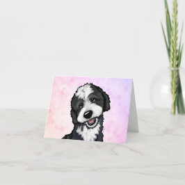 Cartão De Agradecimento KiniArt Bernadoodle