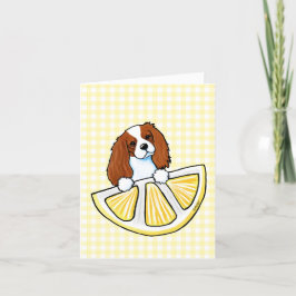 Cartão De Agradecimento KiniArt Life Lemons Cavalier Card