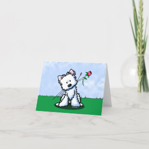 Cartão De Agradecimento KiniArt Westie Terrier