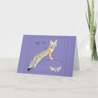 Cartão De Agradecimento Kit Fox