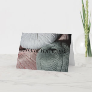 Cartão De Agradecimento Knitting Yarn Thank You Card