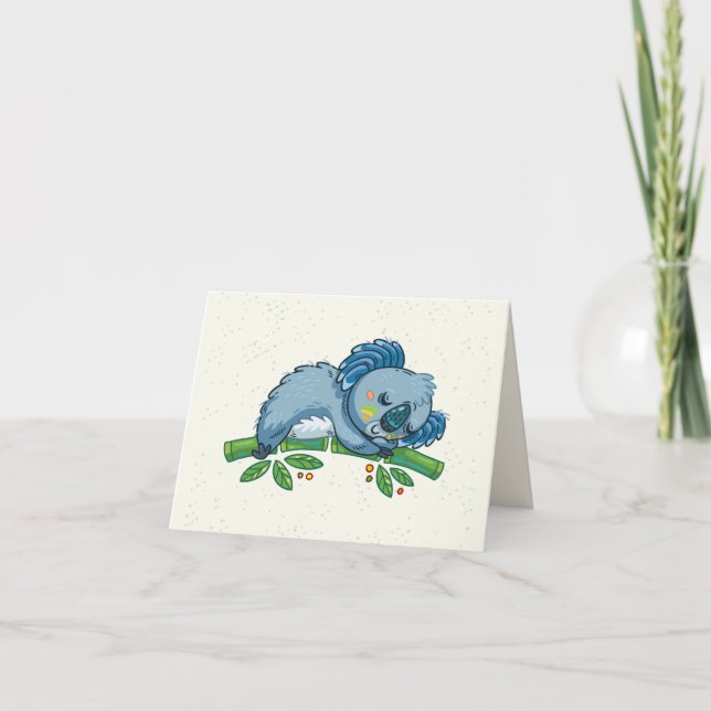 Cartão De Agradecimento Koala bonito Notecard (Frente)