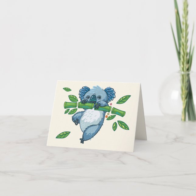Cartão De Agradecimento Koala Cuties Notecard (Frente)