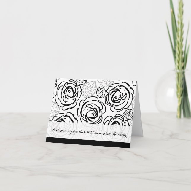 Cartão De Agradecimento Kondolenzkarte Danke (Frente)