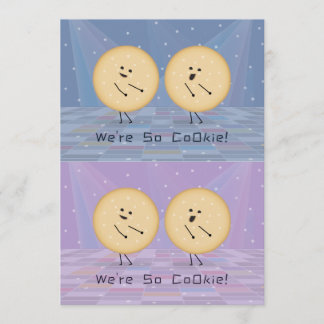 Cartão De Agradecimento Kooky Cookies Cuttable Valentine Cards Purple Blue