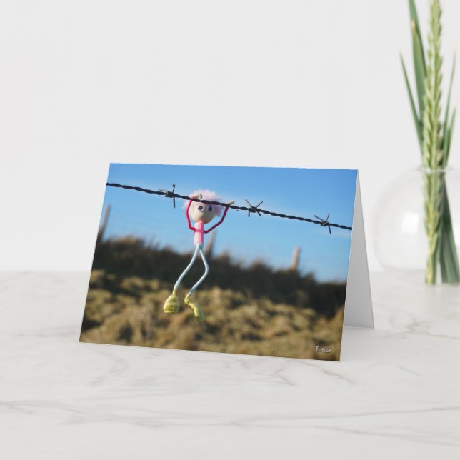 Cartão De Agradecimento Krachtpatser meisje Fubby. (Frente)