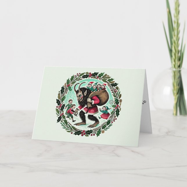 Cartão De Agradecimento Krampus Christmas (Frente)