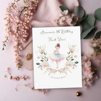 Laço Rosa Caprichoso e Bailarina de Aquarela de An