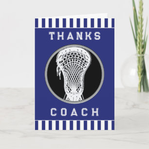 Cartão De Agradecimento Lacrosse Coach
