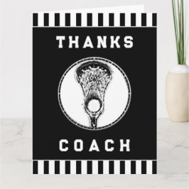 Cartão De Agradecimento Lacrosse Coach