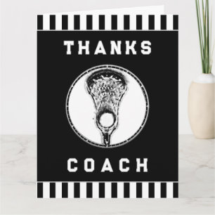 Cartão De Agradecimento Lacrosse Coach