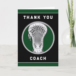 Cartão De Agradecimento Lacrosse Coach