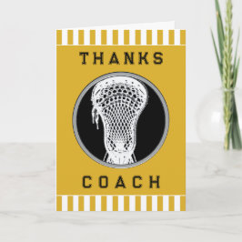 Cartão De Agradecimento Lacrosse Coach