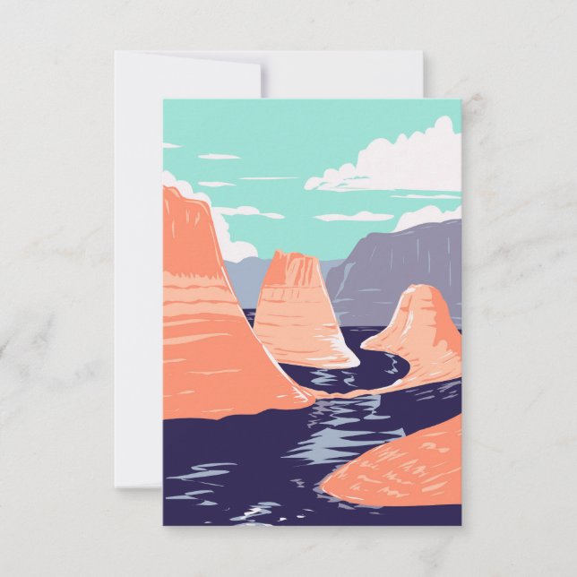 Cartão De Agradecimento Lago Powell (Frente)