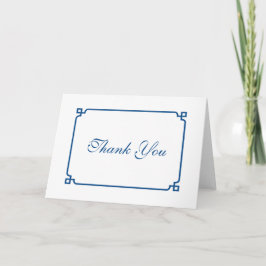 Cartão De Agradecimento Lapis Blue Deco Casamento Chic Obrigado