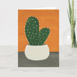 Cartão De Agradecimento Laranja e Cinza Acrílico Potente