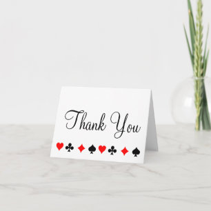 Cartão De Agradecimento Las Vegas Casino Poker Thank You Note Card