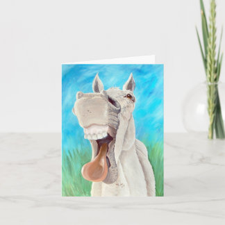 Cartão De Agradecimento Laughing Horse Folded Card