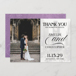 Cartão De Agradecimento Lavanda do Nova Iorque Passport