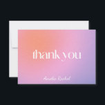 Cartão De Agradecimento Legal Trendência Gradiente Roxo Bat Mitzvah Person<br><div class="desc">Legal Cartões de agradecimentos Personalizado de Bat Mitzvah,  Púrpura,  Cor-de-Rosa,  Gradiente de Tendência Rosa,  Rosa,  Rosa, </div>