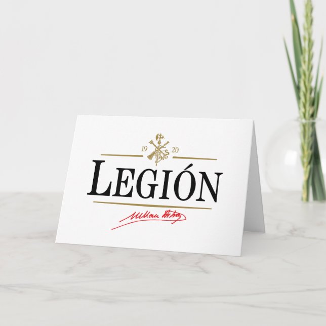 Cartão De Agradecimento Legión (Frente)