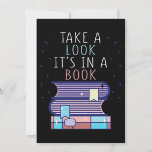 Cartão De Agradecimento Leitor Presente Dá Uma Olhada Num Livro