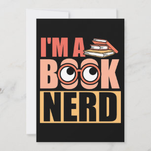 Cartão De Agradecimento Leitor Presente Sou Um Nerd De Livro