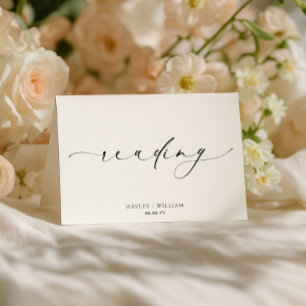 Cartão De Agradecimento Leitura de Casamento Ellesmere